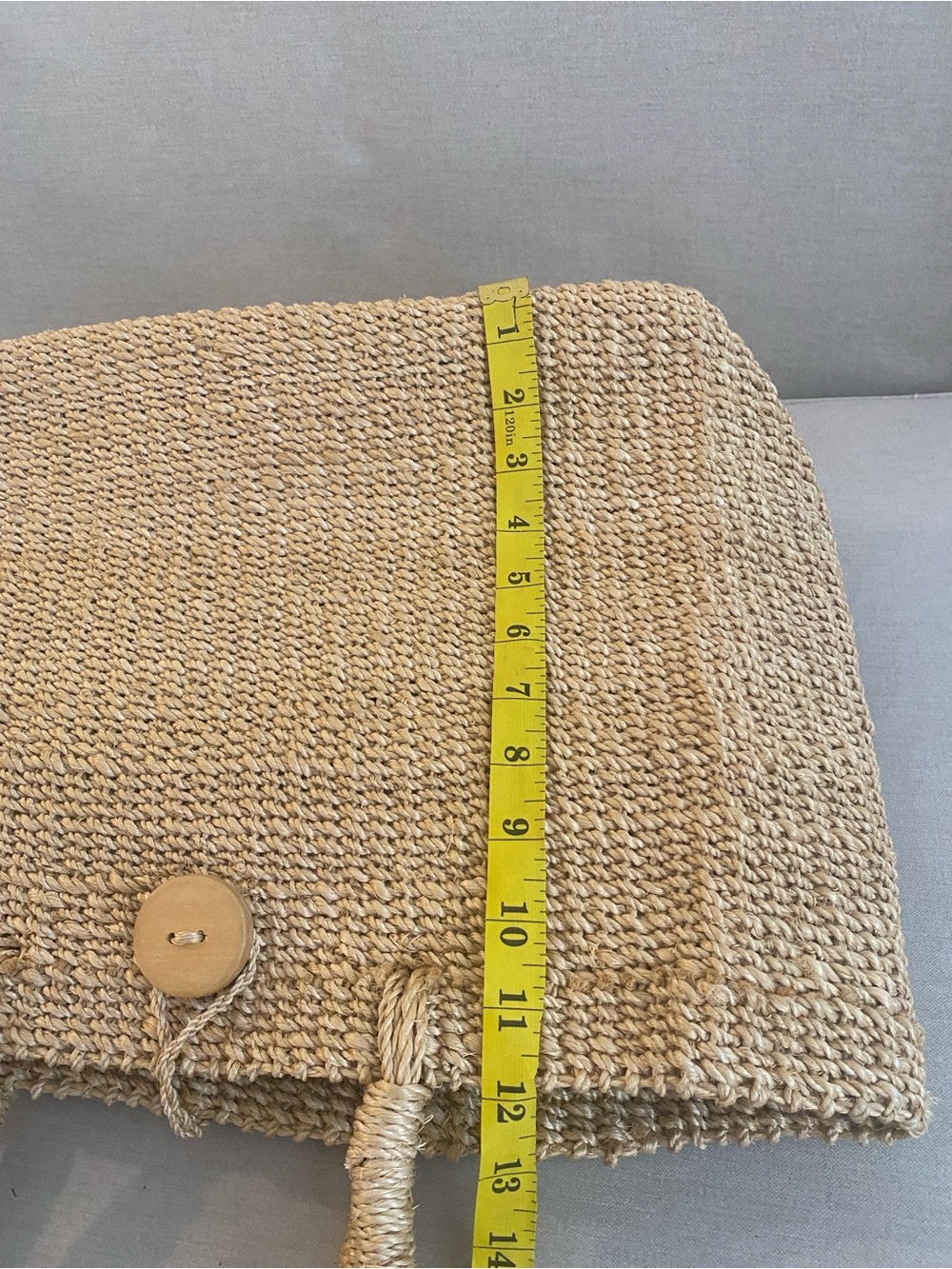 NWOT Woven Straw Tote Bag - Natural purchased in Spain - Picture 4 of 14